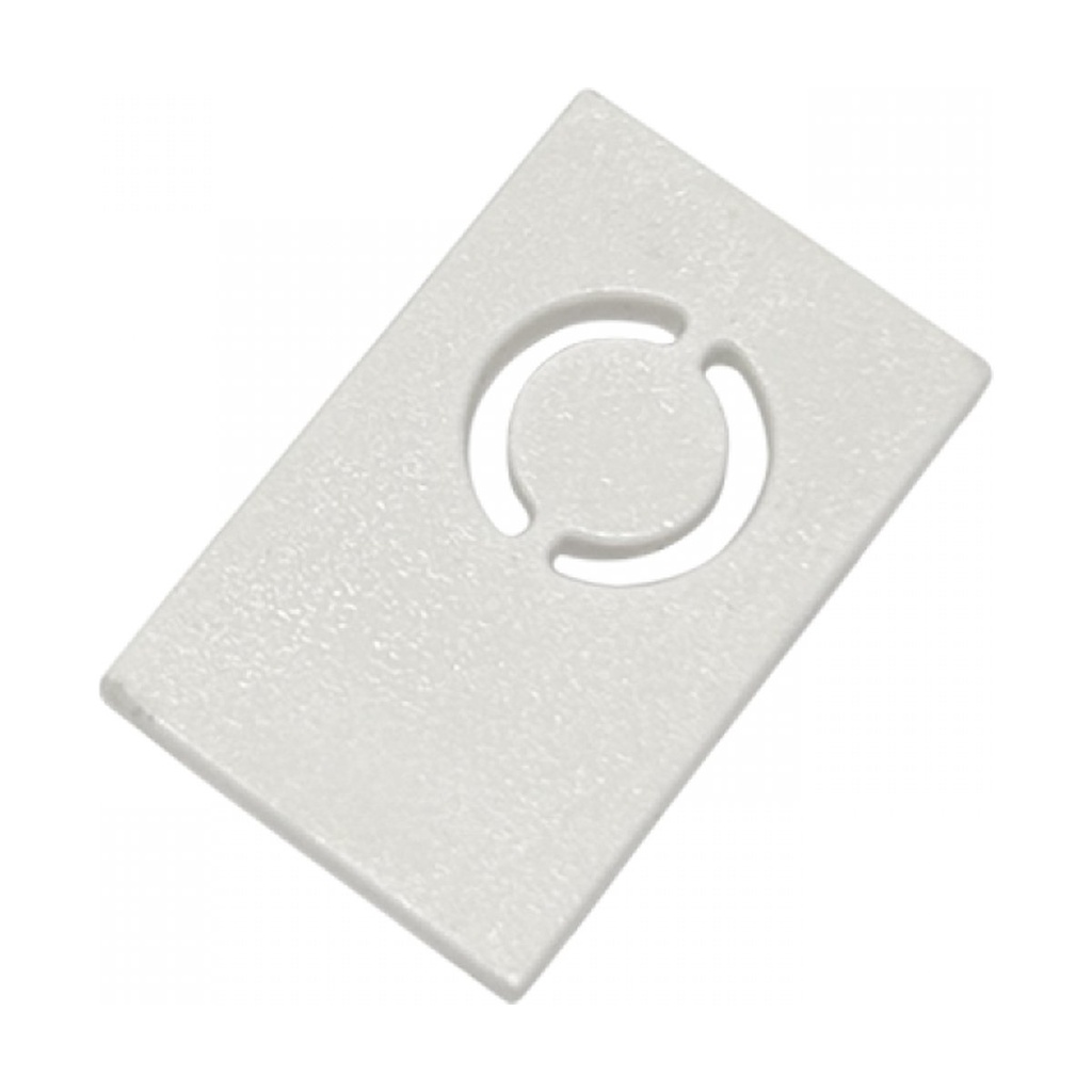 END CAP FOR MAGNETIC TRIMLESS TRACK 3MM WHITE