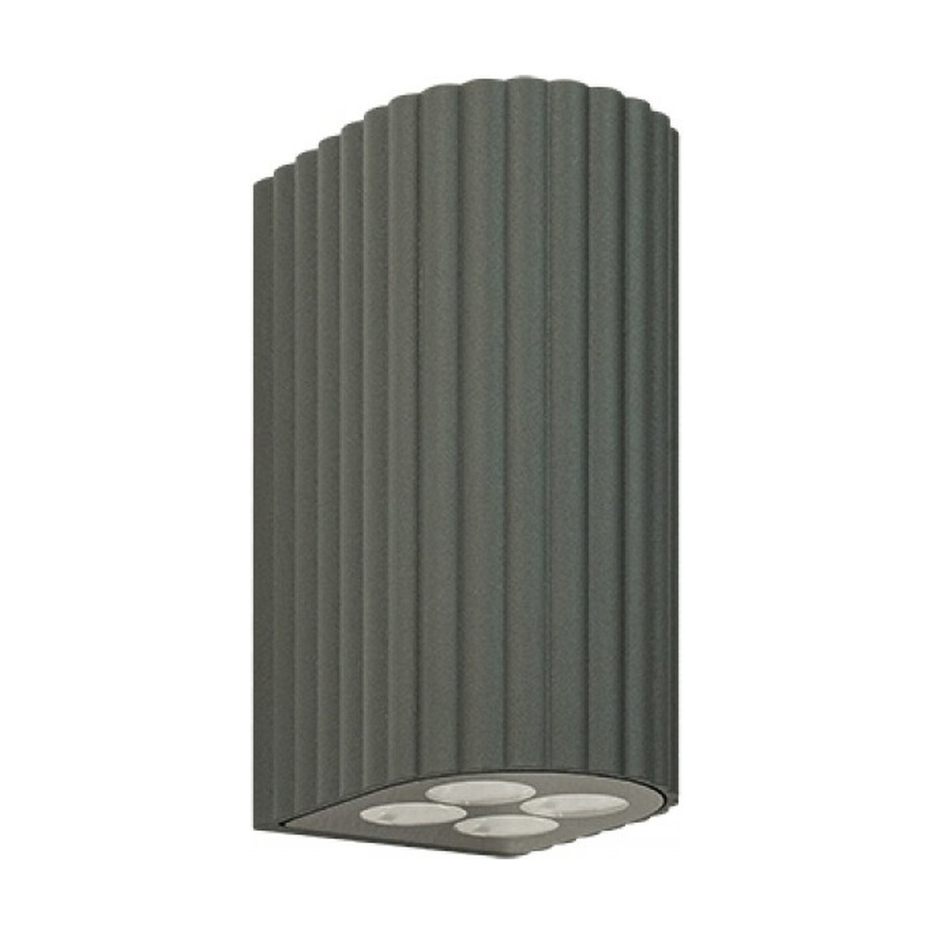 OUTDOOR WALL LED UP-DOWN LIGHT 8x1W 3000K GRAPHITE ALUMINIUM IP54