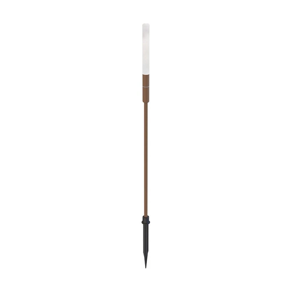 OUTDOOR SPIKE LED LIGHT 1.5W-24V 3000K BROWN ALUMINIUM - FROSTED ACRYLIC IP65