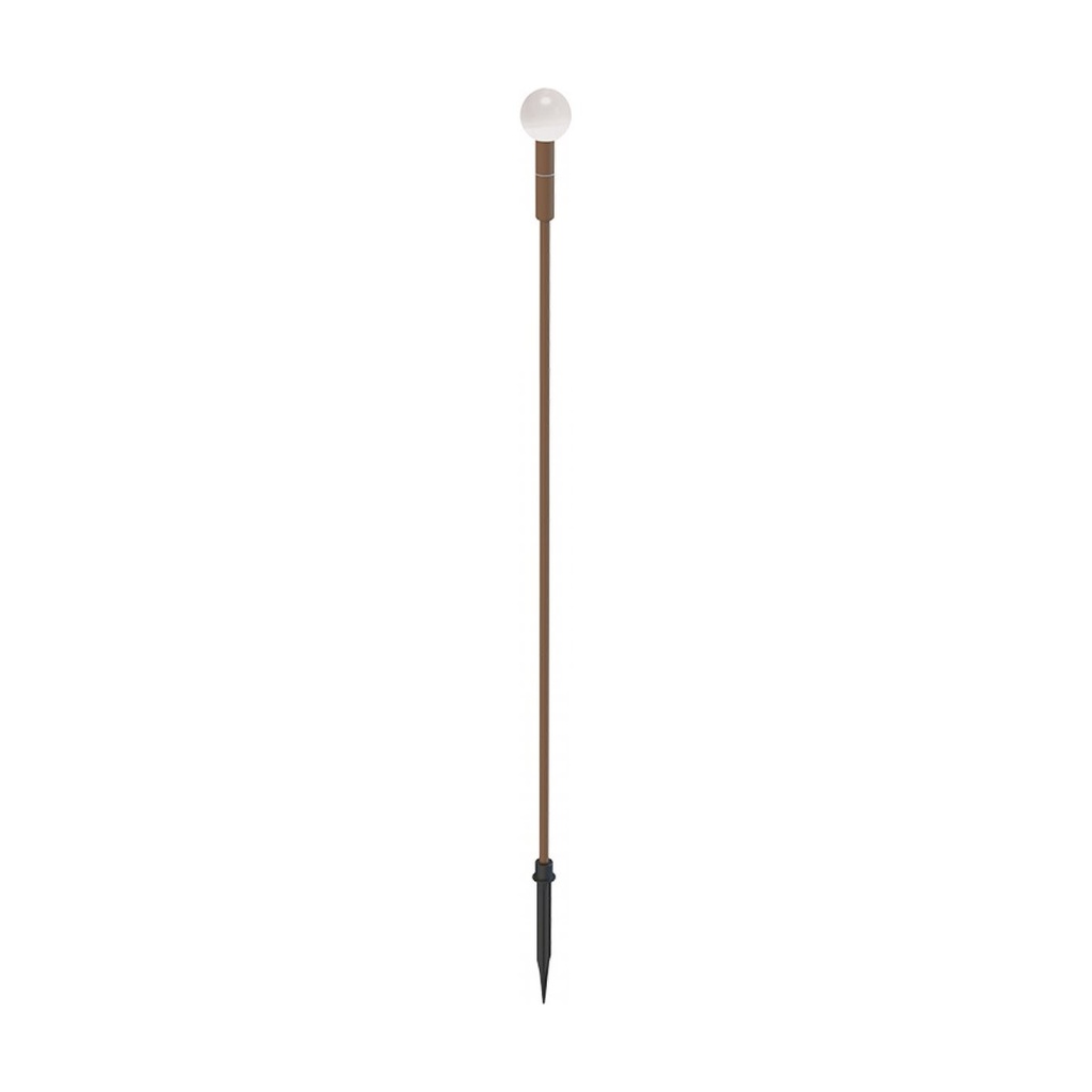 OUTDOOR SPIKE LED LIGHT 1.5W-24V 3000K BROWN ALUMINIUM - FROSTED ACRYLIC IP65