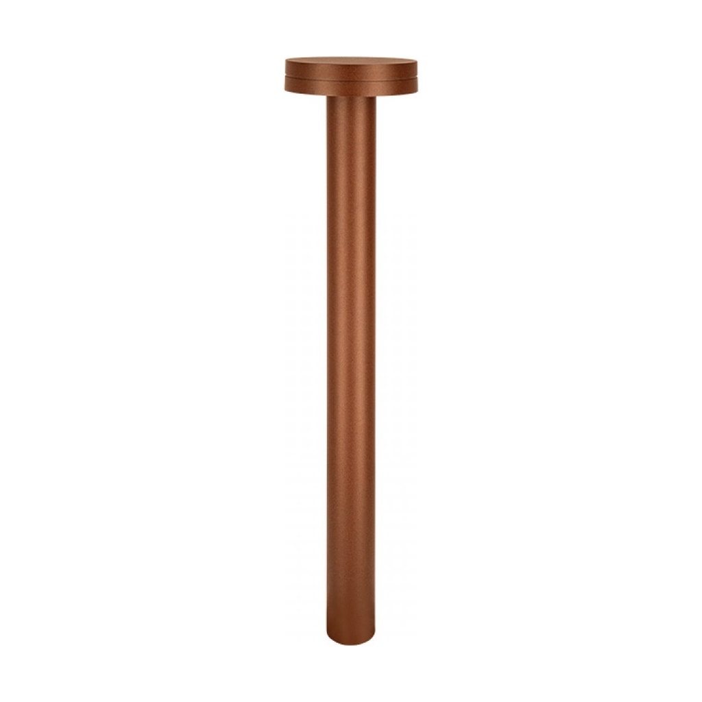 OUTDOOR BOLLARD LED LIGHT 12W 2200K-4000K DARK BROWN ALUMINIUM IP65