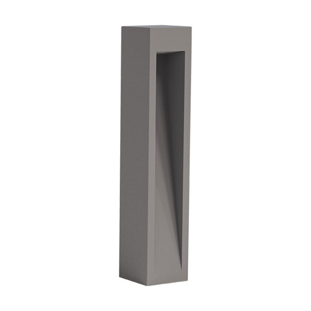 OUTDOOR BOLLARD LED LIGHT 9W 3000K CONCRETE - METAL - GLASS IP65