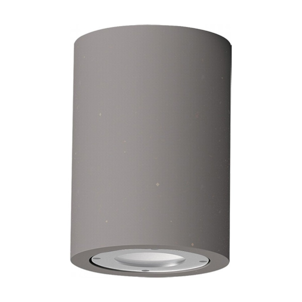 OUTDOOR CEILING LIGHT 1xGU10 LED MAX 9W CONCRETE - METAL IP54