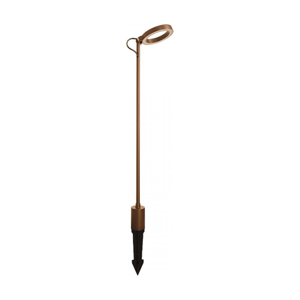 OUTDOOR SPIKE LED LIGHT 7W 3000K BROWN ALUMINIUM IP65