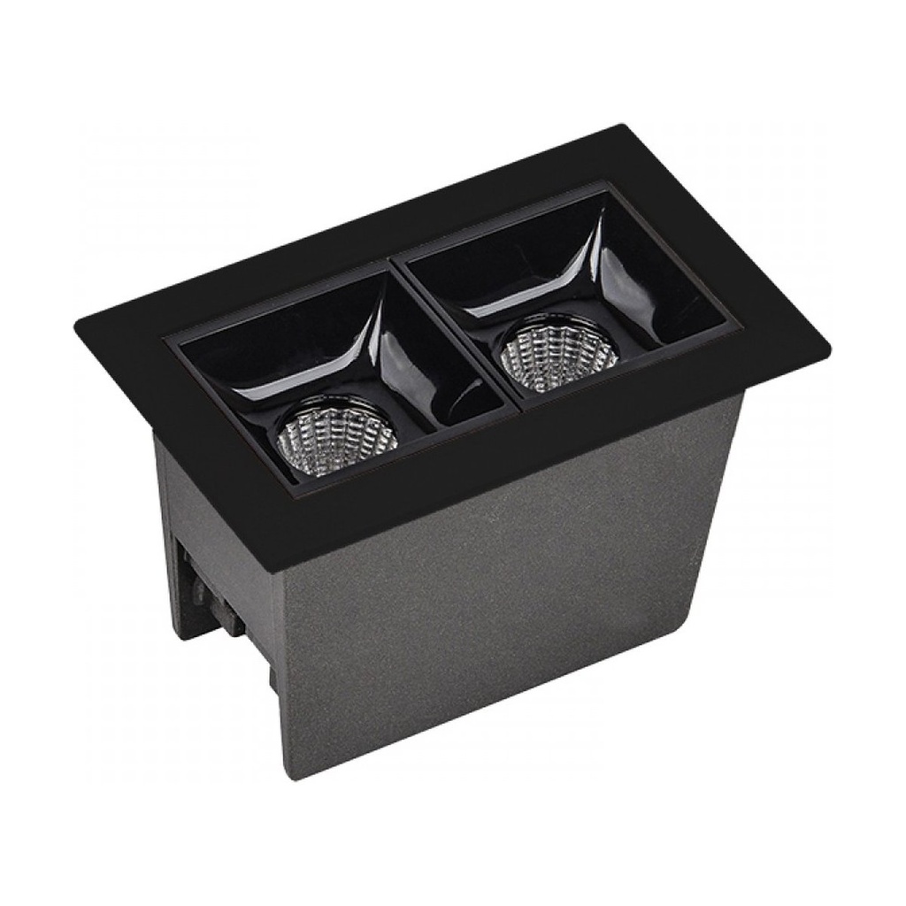 RECESSED GRILLE SPOT LED 5W 3000K SANDY BLACK