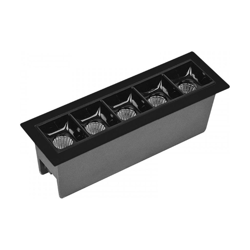 RECESSED GRILLE SPOT LED 11W 3000K SANDY BLACK