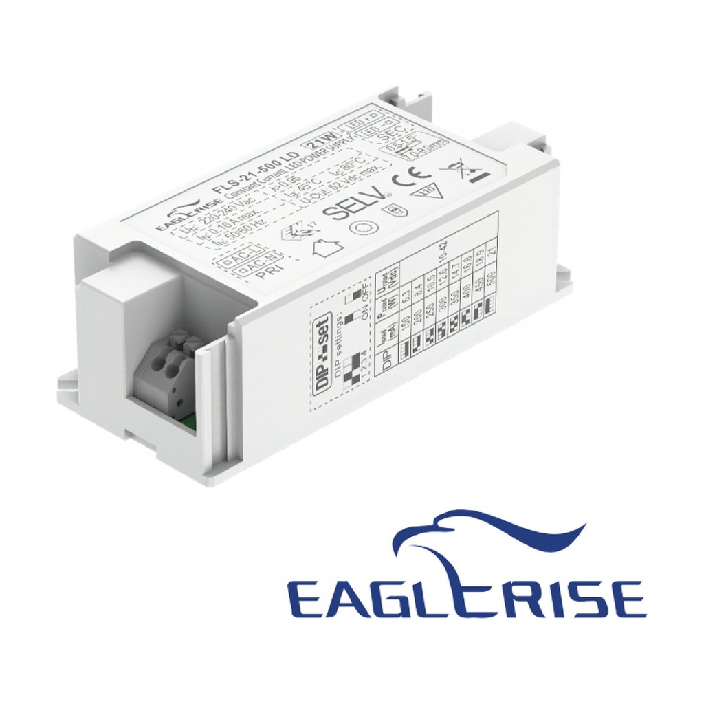 DRIVER ON-OFF 21W 150-500mA 10-42V EAGLERISE