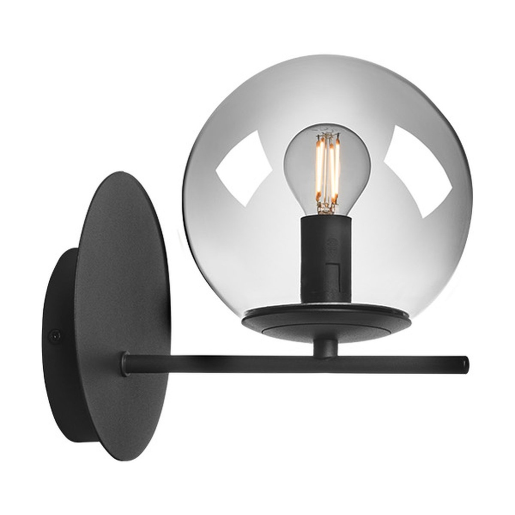 BOLDY AP 1x28W E14 BLACK/SMOKEY  (5.1.1)