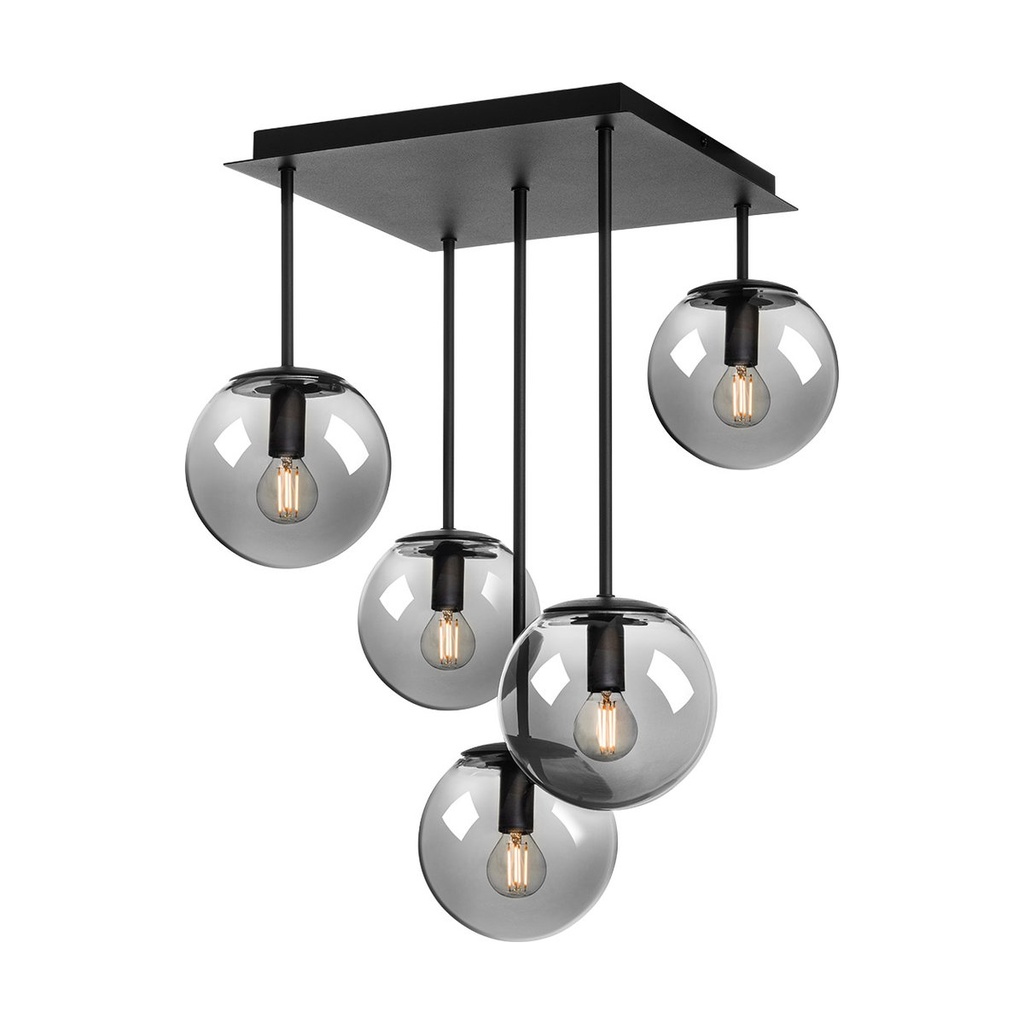 BOLDY PL 5x28W E14 BLACK/SMOKEY (4.1.1)
