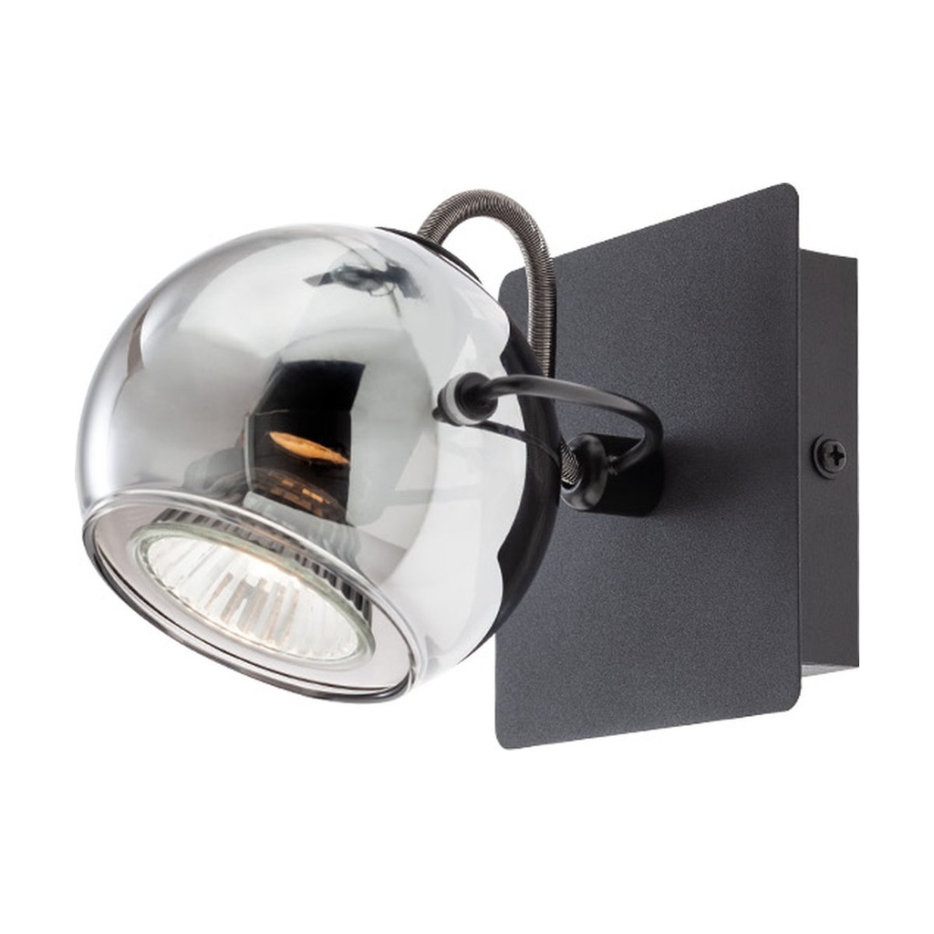 WARD AP/PL 1x35W GU10 BLACK/SMOKEY(5.1.1)