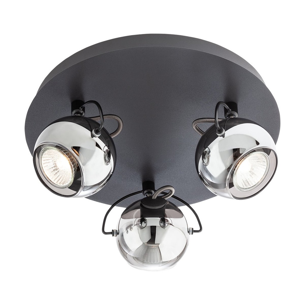 WARD PL 3x35W GU10 BLACK/SMOKEY(5.1.1)