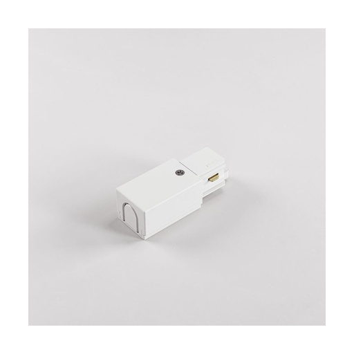 [W4L1040686] Alimentation Gauche • Blanc • Rail Mini Monophasé