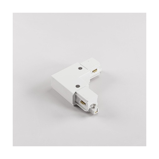 [W4L1040696] Connecteur en L Gauche • Blanc • Rail Mini Monophasé