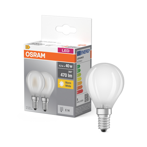 [W4L1040791] LED Base Classic P 40 Filament 4.2W 827 Frosted E14
