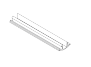 [W4L1062050] TENO CACHE PVC 1 MT.  (Blanc)
