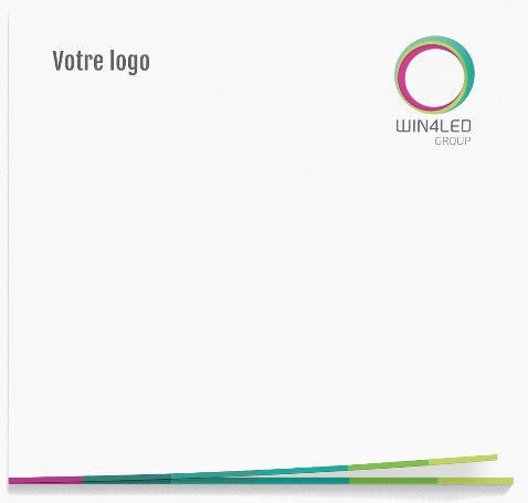 [W4L097070] Partenariat inauguration showroom 2025 - logo sur post-it