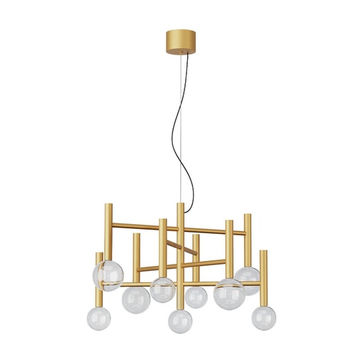 [W4L100049] BOLLA SU LED 42W 2700K/3000K MATT GOLD(4.1.2) TRIAC