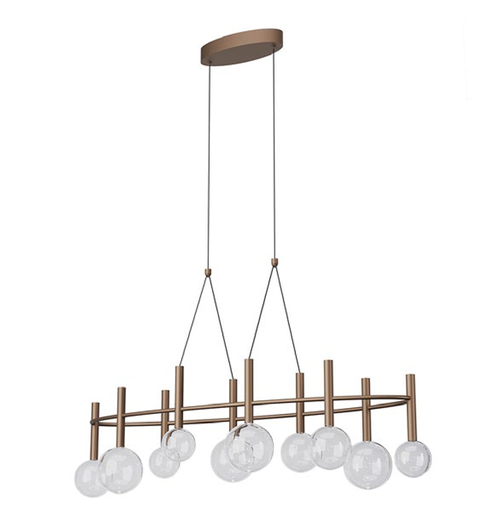 [W4L100053] BOLLA SU LED 44W 2700K/3000K COFFEE (4.1.2) TRIAC