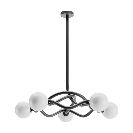 [W4L100136] CONFUSIO SU 5x28W E14 MATT BLACK (4.1.1)