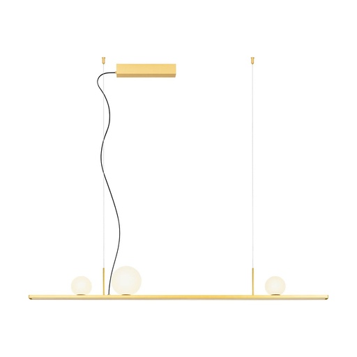 [W4L100412] DUNE SU LED 40W IP20 BRASS GD/OPAL GLASS 2700K (4.1.2)
