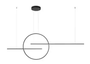 [W4L100593] GIOTTO SU LED 66W 3000K MBK (4.1.2)