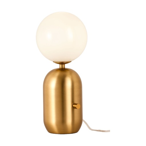 [W4L100613] HELIOS VE 1x42W E27 MATT GOLD /WHITE GLASS D200 (5.1.1)