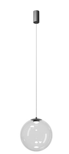 [W4L100707] IRIDES SU LED 12W 3000K SBK/TRANSPARENT(5.1.2)