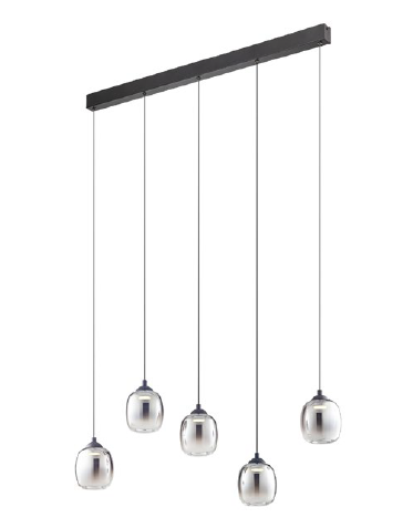 [W4L100821] KHADI SU LED 26W 3000K L1002 SMOKE (4.1.2)