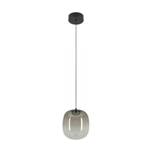 [W4L1140993] PENDANT LED LIGHT 4W 3000K LIGHT BROWN GLASS  BLACK MATT 