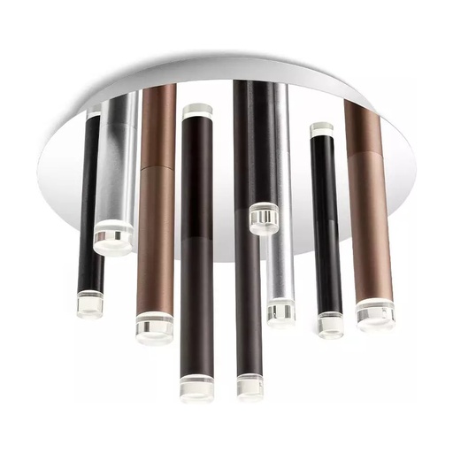 [W4L101989] MADISON PL LED 36W 3000K S/CP+AL+BK+CF (4.1.2)