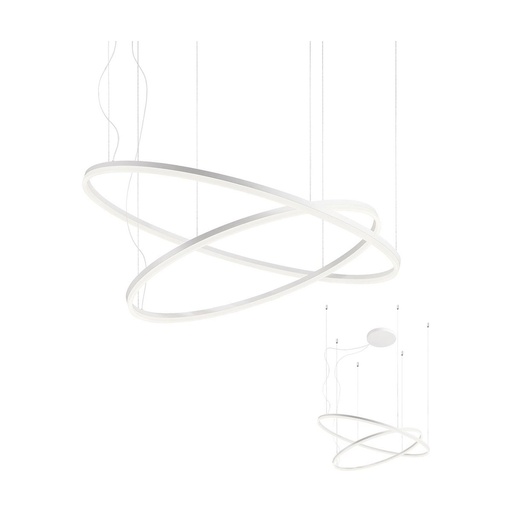 [W4L102228] ORBIT SU LED 108.5W 3000K D1000+600 SAND WHITE (4.1.2)-TRIAC
