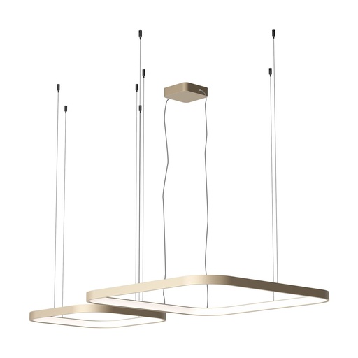 [W4L102475] ORION SU LED 500+750 96W CCT 2700/3000/4000K SILVER COFFEE(4.1.2) (SQ)DALI