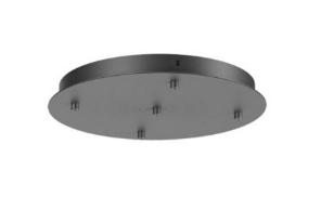 [W4L102829] CANOPY RD D355 5 PENDANTS BK (TYCON) - driver included