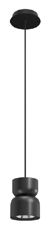 [W4L102888] YONA SU LED 5W+5.5W 3000K BK (5.1.2)