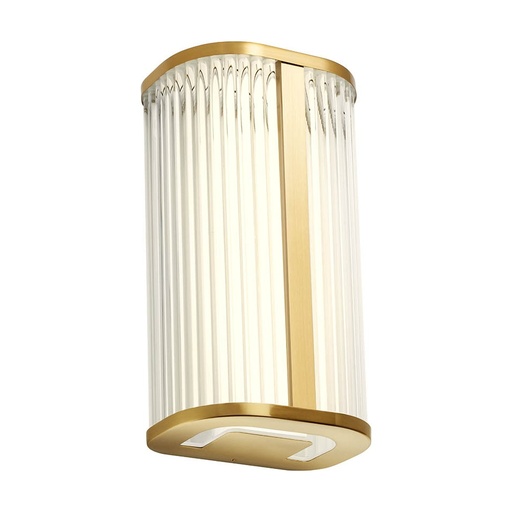 [W4L103050] RIGO AP LED 1X12W 3000/4000K IP44 BRASS (5.1.2)