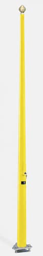 [W4L103112] 8m mât pour drapeau + ISS + optional color • Composite fibre de verre • Base: 115mm - Top: 65mm