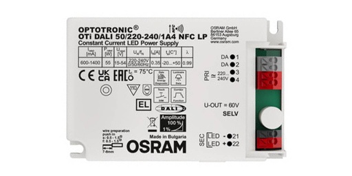 [W4L002174] DRIVER 9-55W 1050mA CC DIM DALI 