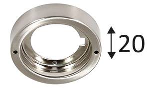 [W4L002393] BASE RONDE Nickel satiné