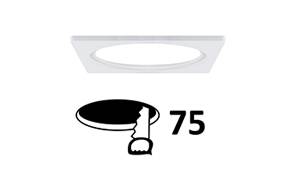 [W4L002396] BAGUE CARREE 100x100mm Blanc mat