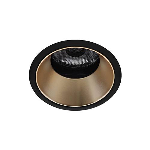 [W4L002781] SILK RDX 6W 630Lm 3000K 36° DIM NOIR MAT - CHAMPAGNE