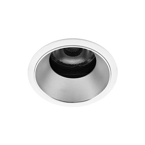 [W4L002785] SILK RDX 6W 630Lm 3000K 36° DIM BLANC MAT - ARGENT