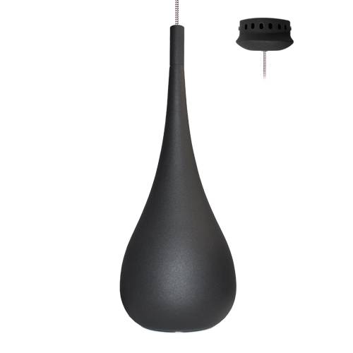 [W4L002861] DROP 520 E27 MAX40W LED/CLA/ECO NOIR MAT
