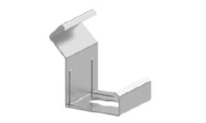 [W4L003129] CLIPS DE MONTAGE 45° 4PC ALUMINIUM