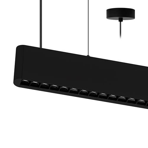 [W4L003263] TOMY 2 P 2x36W 4100+3800Lm 36+100° NOIR MAT