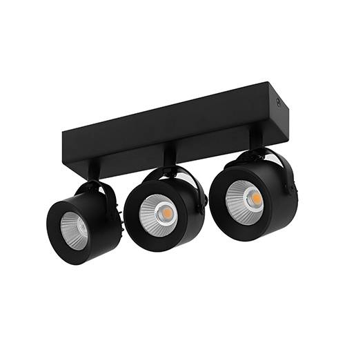 [W4L003626] PIXA 3 3x10W 3x1200Lm 3000K 38° NOIR MAT