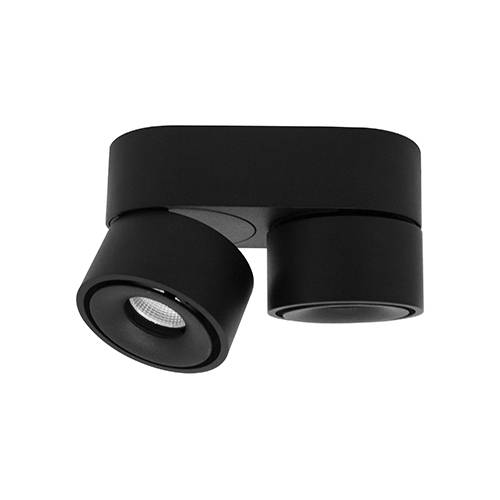 [W4L003675] CLAC 2 MINI 2x8W 2x710Lm 2700K 38° DIM Noir mat