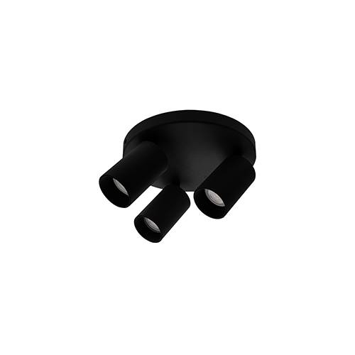[W4L003689] YUKO GU10 MAX 3x10W PAR16 Noir mat