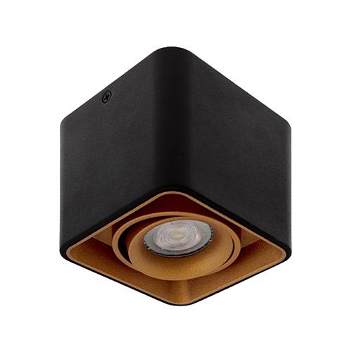 [W4L003700] LUPO 1 GU10 MAX10W PAR16 Noir - Doré