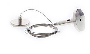 [W4L003708] BASE + FILIN DE SUSPENSION 2m Chrome