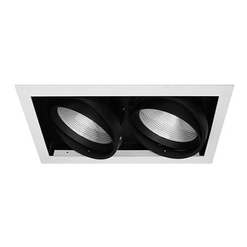 [W4L003839] IZA 2 SDX 2x25W 2x2100Lm 60° DIM BLANC MAT